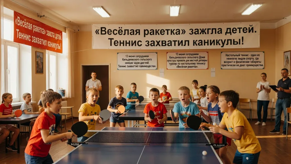 «Весёлая ракетка» зажгла детей. Теннис захватил каникулы!