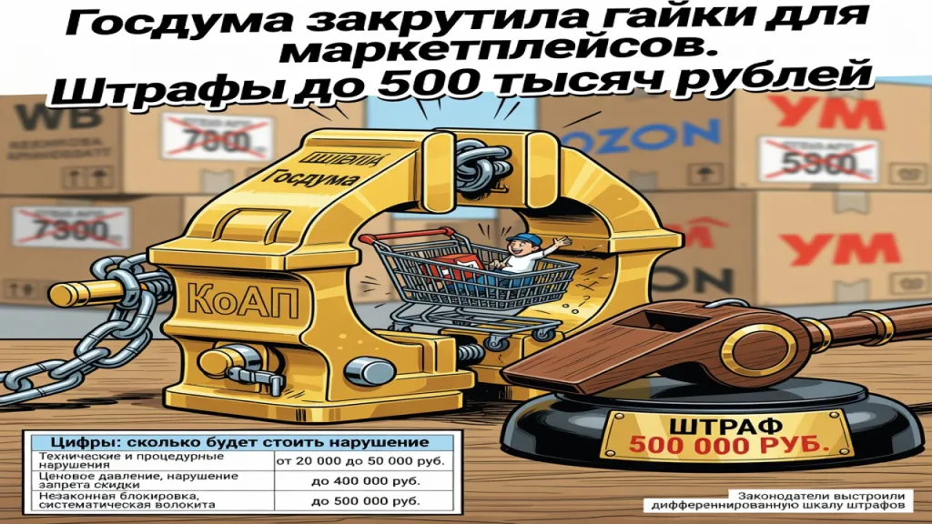 Госдума закрутила гайки для маркетплейсов. Штрафы до 500 тысяч рублей